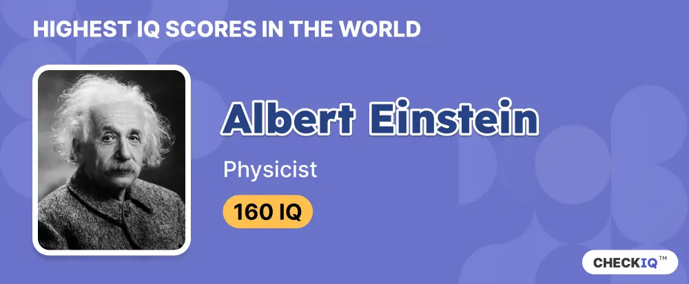 IQ score of Physicist Albert Einstein