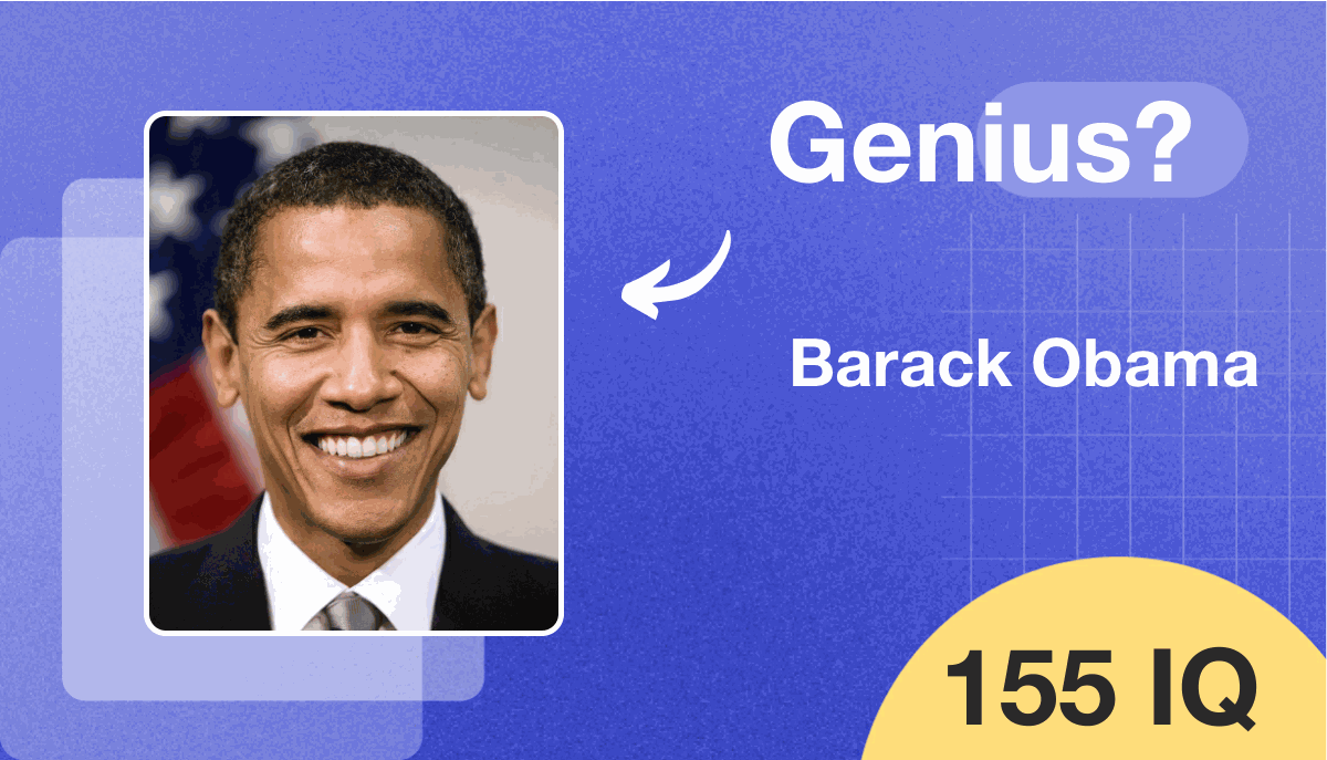 Barack Obama's IQ score is 155