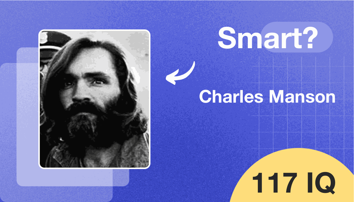 Charles Manson's IQ score is 117