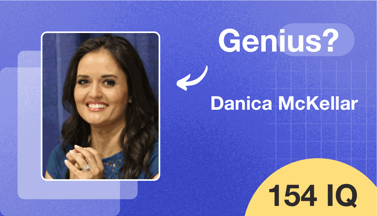 Danica McKellar's IQ score is 154