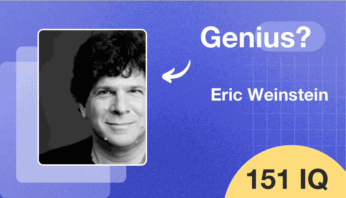 Eric Weinstein's IQ score is 151