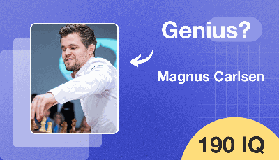 Magnus Carlsen's Intellectual Quotient: 190