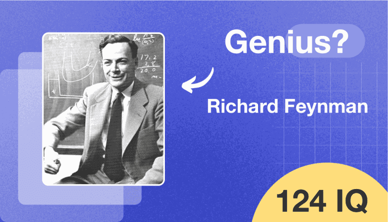 Richard Feynman Had a 124 IQ