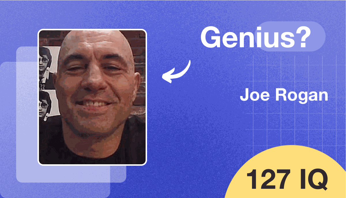 Joe Rogan's IQ score is 127