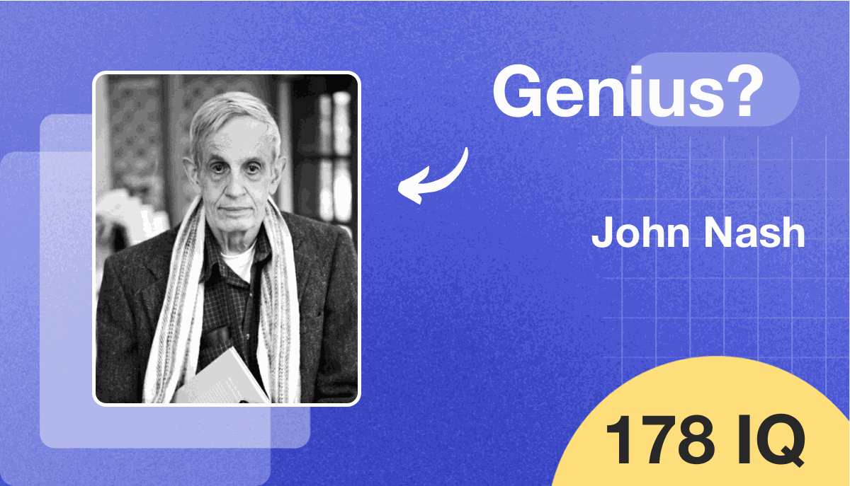 John Nash's IQ score is 178