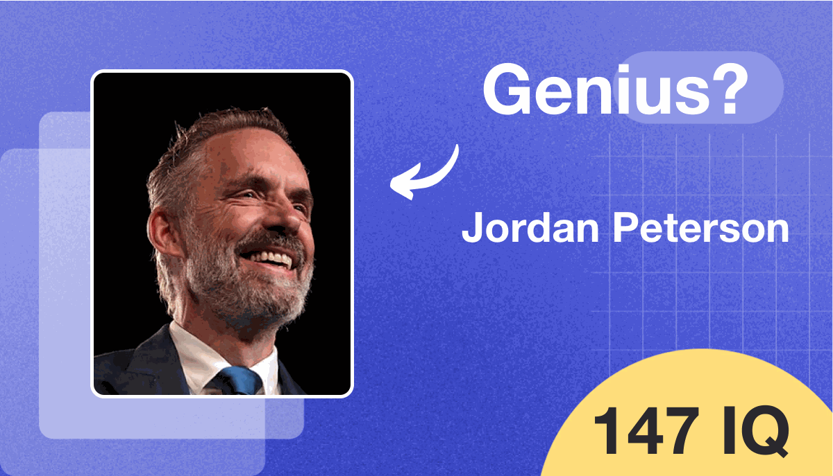 Jordan Peterson's IQ score is 147