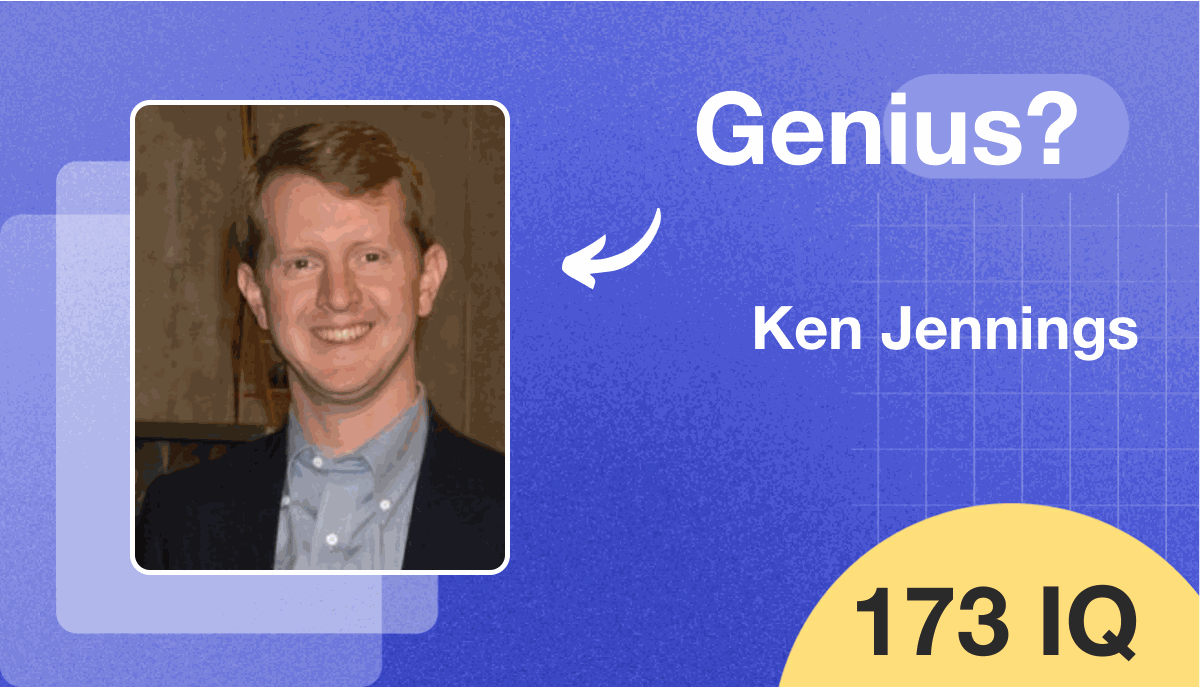 Ken Jennings's IQ score is 173