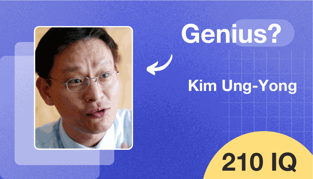 Kim Ung-Yong's IQ score is 210