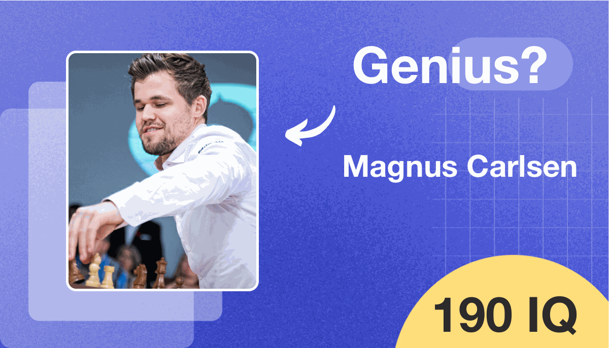 Magnus Carlsen's IQ score is 190