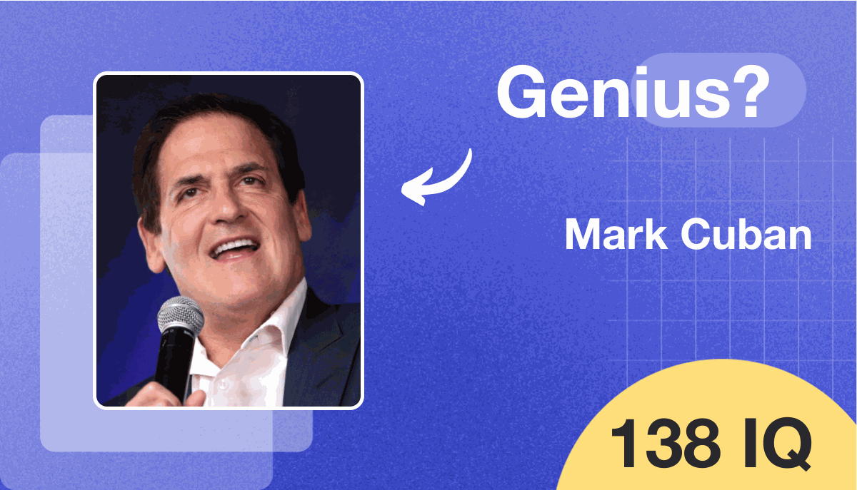 Mark Cuban's IQ score is 138