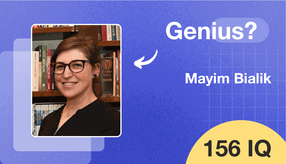 Mayim Bialik's IQ score is 156