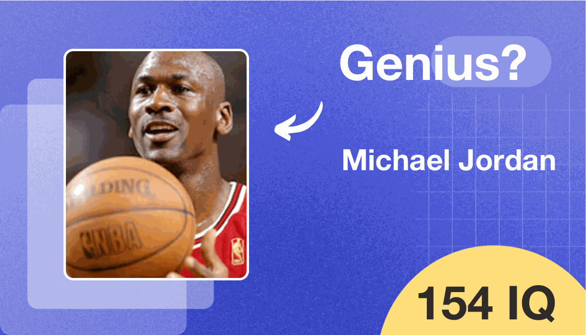 Michael Jordan's IQ score is 154