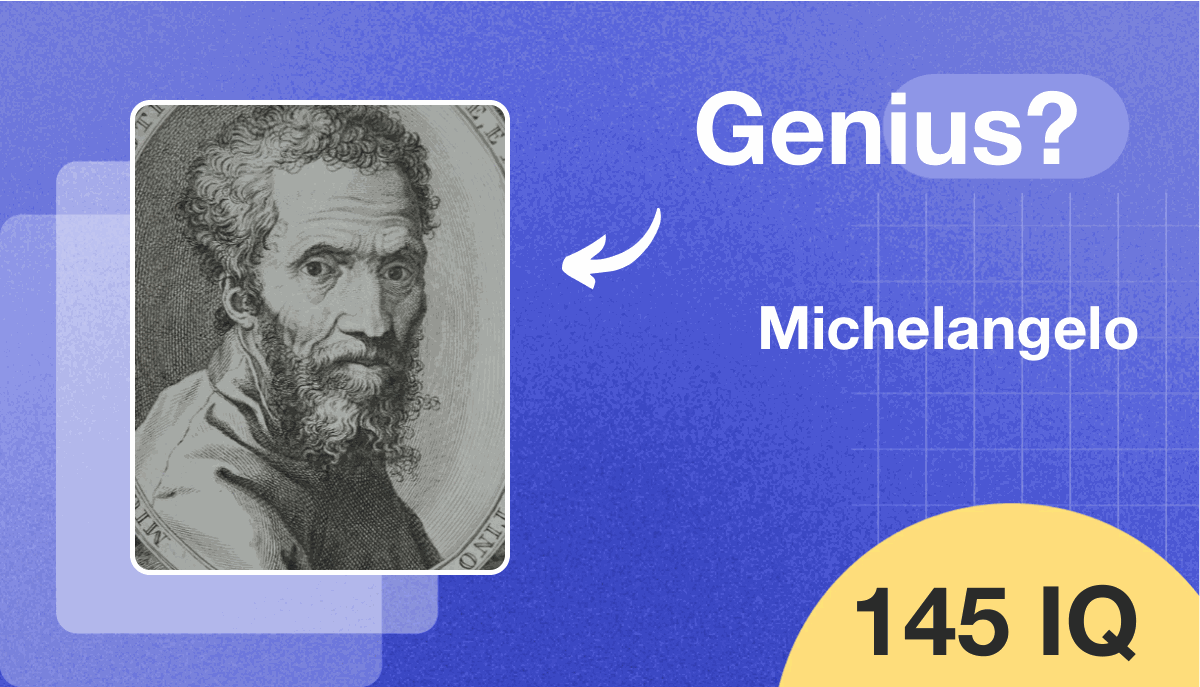 Michelangelo's IQ score is 145