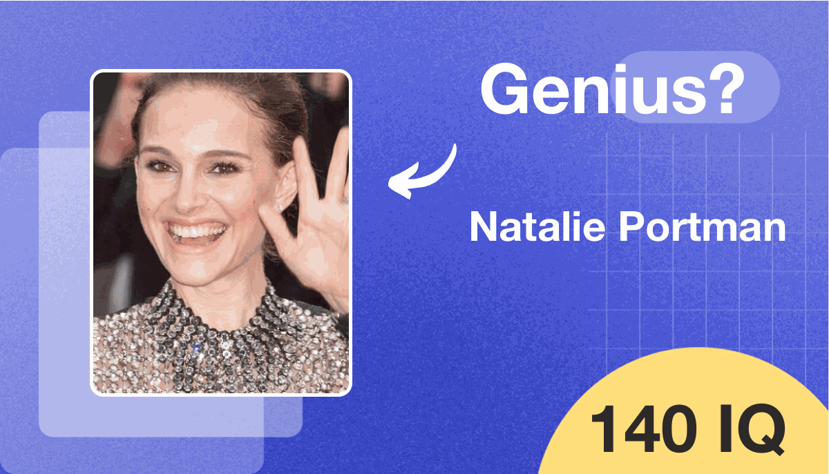 Natalie Portman's IQ score is 140