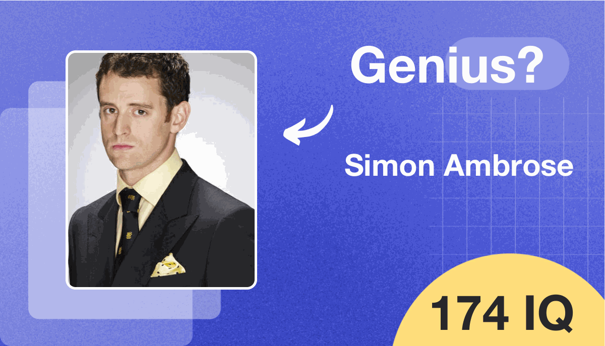 Simon Ambrose's IQ score is 146