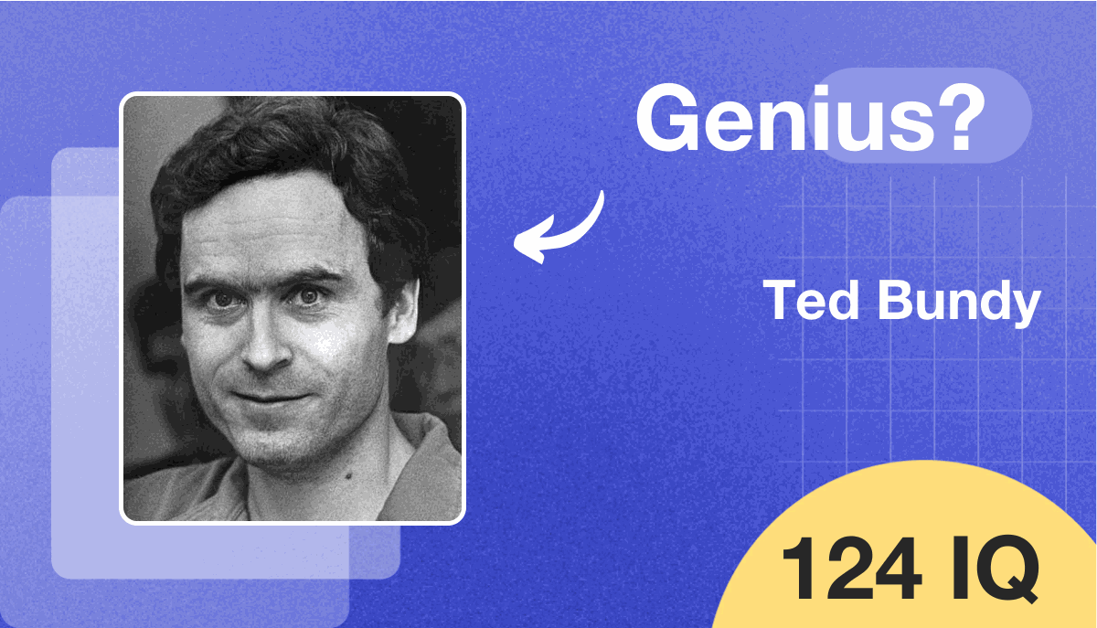 Ted Bundy's IQ score is 124