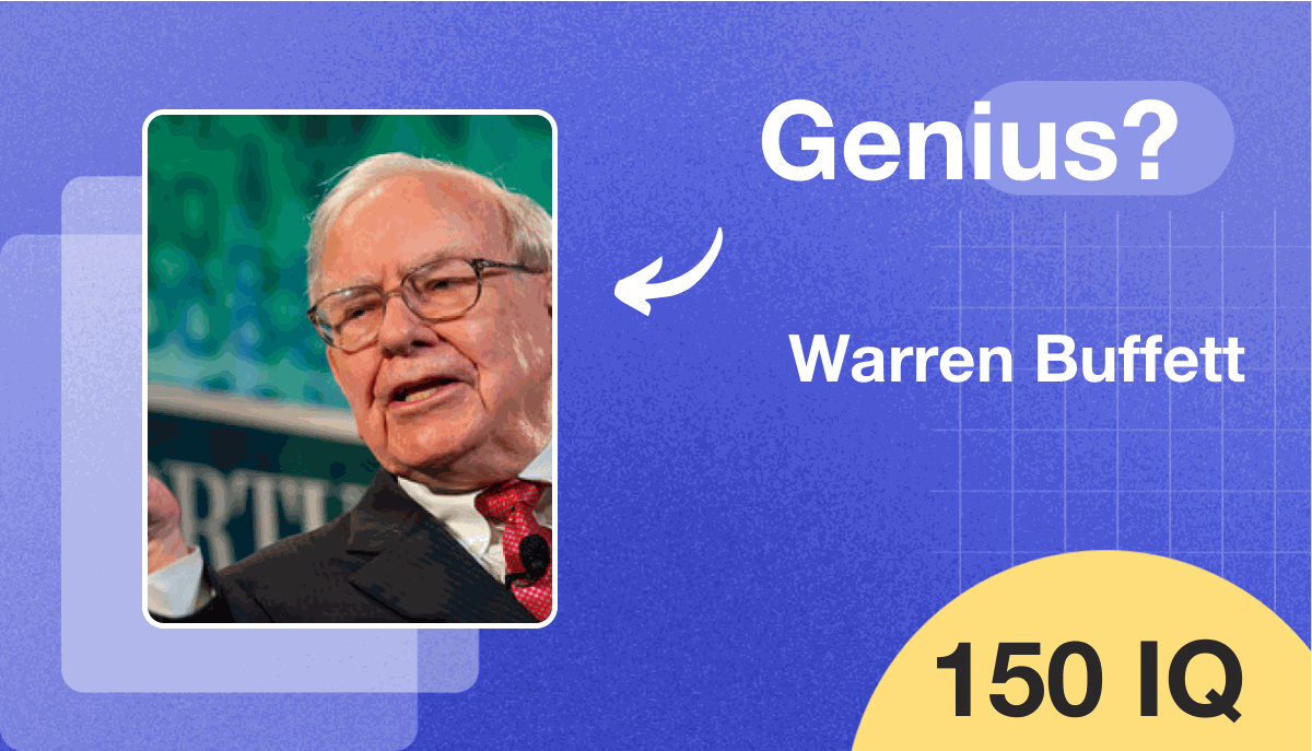 Warren Buffett's IQ score is 150