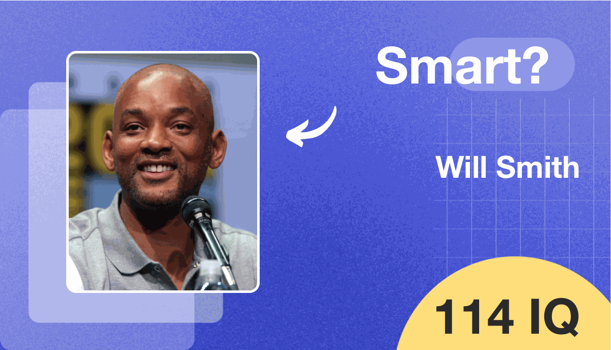 Will Smith's IQ score is 114