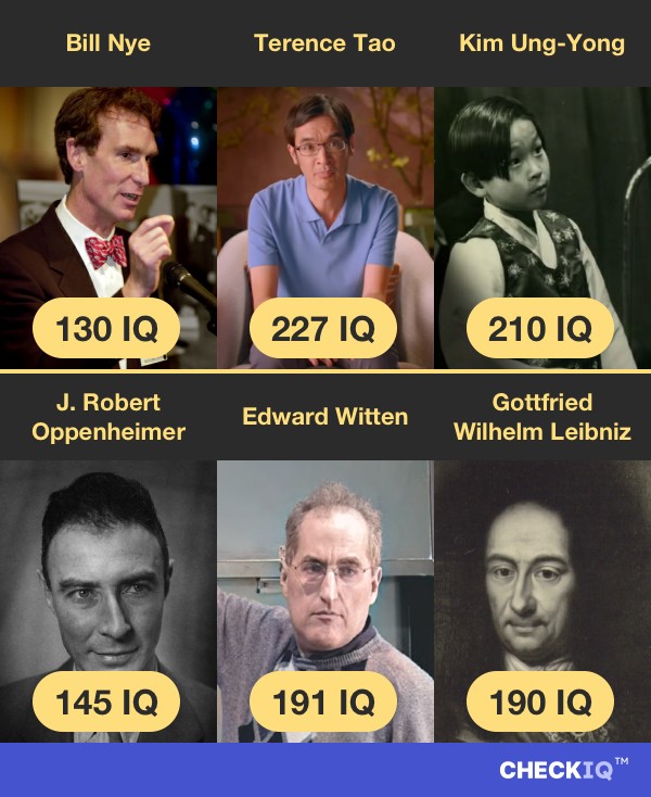 Bill Nye's IQ compared to other Scientist's IQs