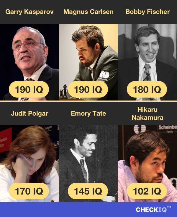 Garry Kasparov's IQ compared to other Chess Player's IQs