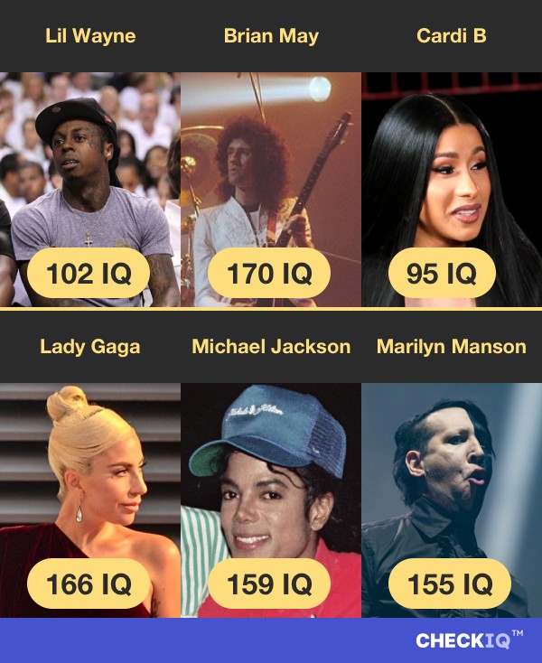 Lil Wayne's IQ compared to other Musician's IQs