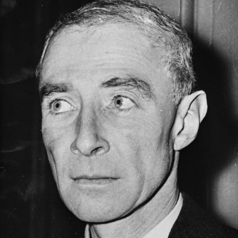 J. Robert Oppenheimer mugshot photo