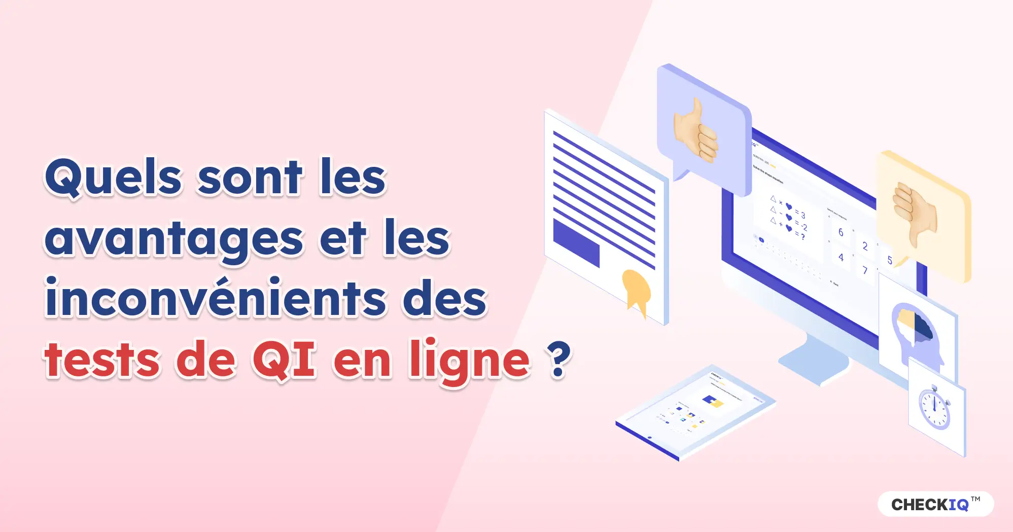 Avantages et inconvénients des tests de QI en ligne