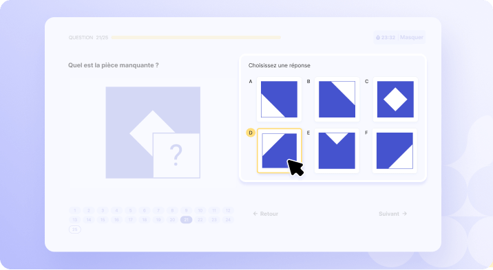 comment sélectionner la bonne réponse dans une question de test de QI