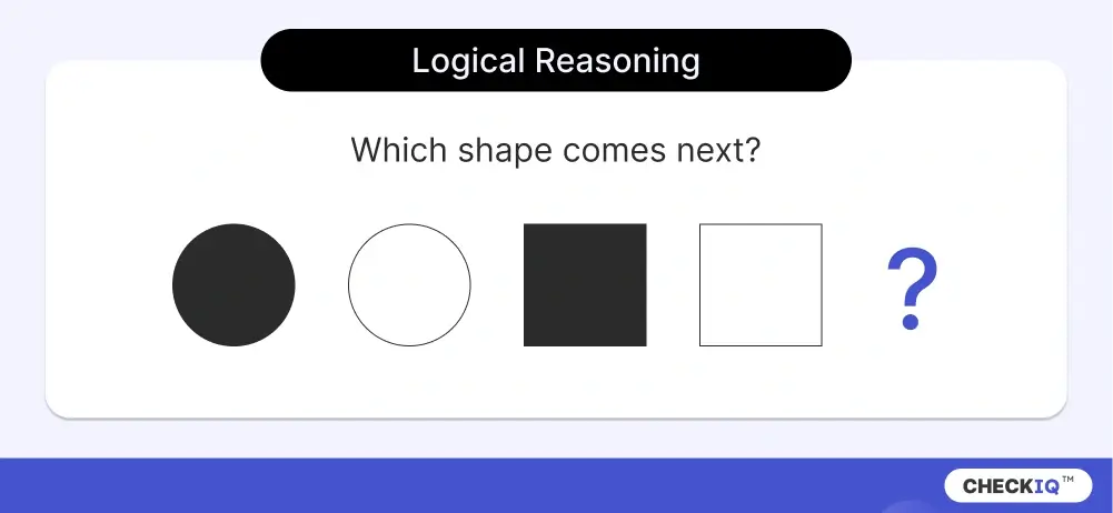 Logical reasoning IQ question example with answer